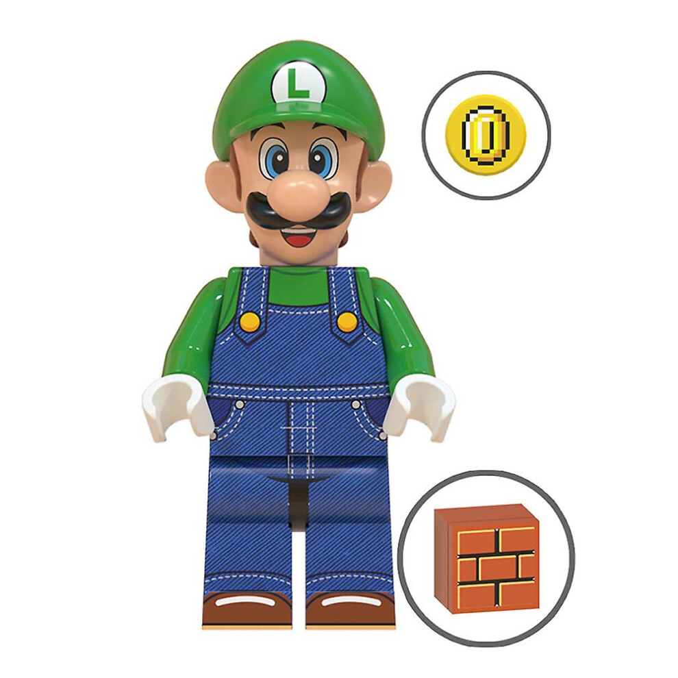 Super Mario Minifigure Assembled Building Blocks Toys Figure Model Collectible Gift