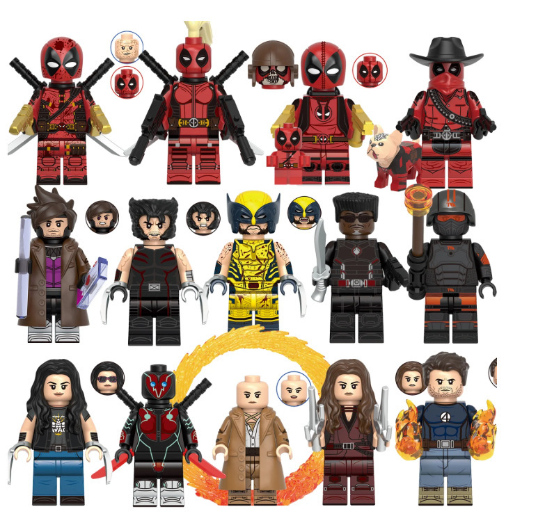 (8 PCS) Kids Toys Popular Models of Minifigure Fits Kids Toy Fashion Movie Building Child Gifts