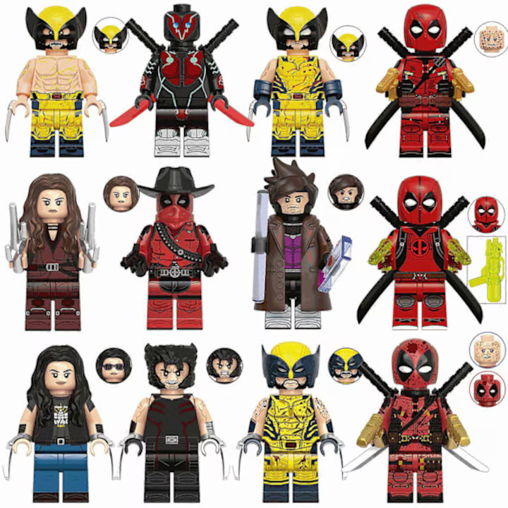 (8 PCS) Kids Toys Popular Models of Minifigure Fits Kids Toy Fashion Movie Building Child Gifts