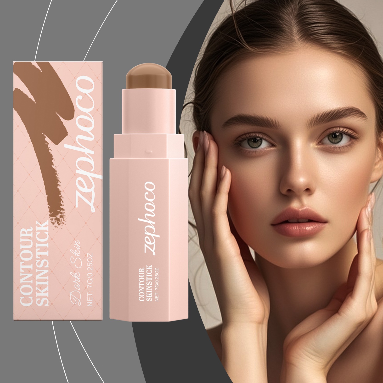 Sculpting Contour Stick Silky Smooth Natural Definition for Flawless Makeup Deep Skin 7g