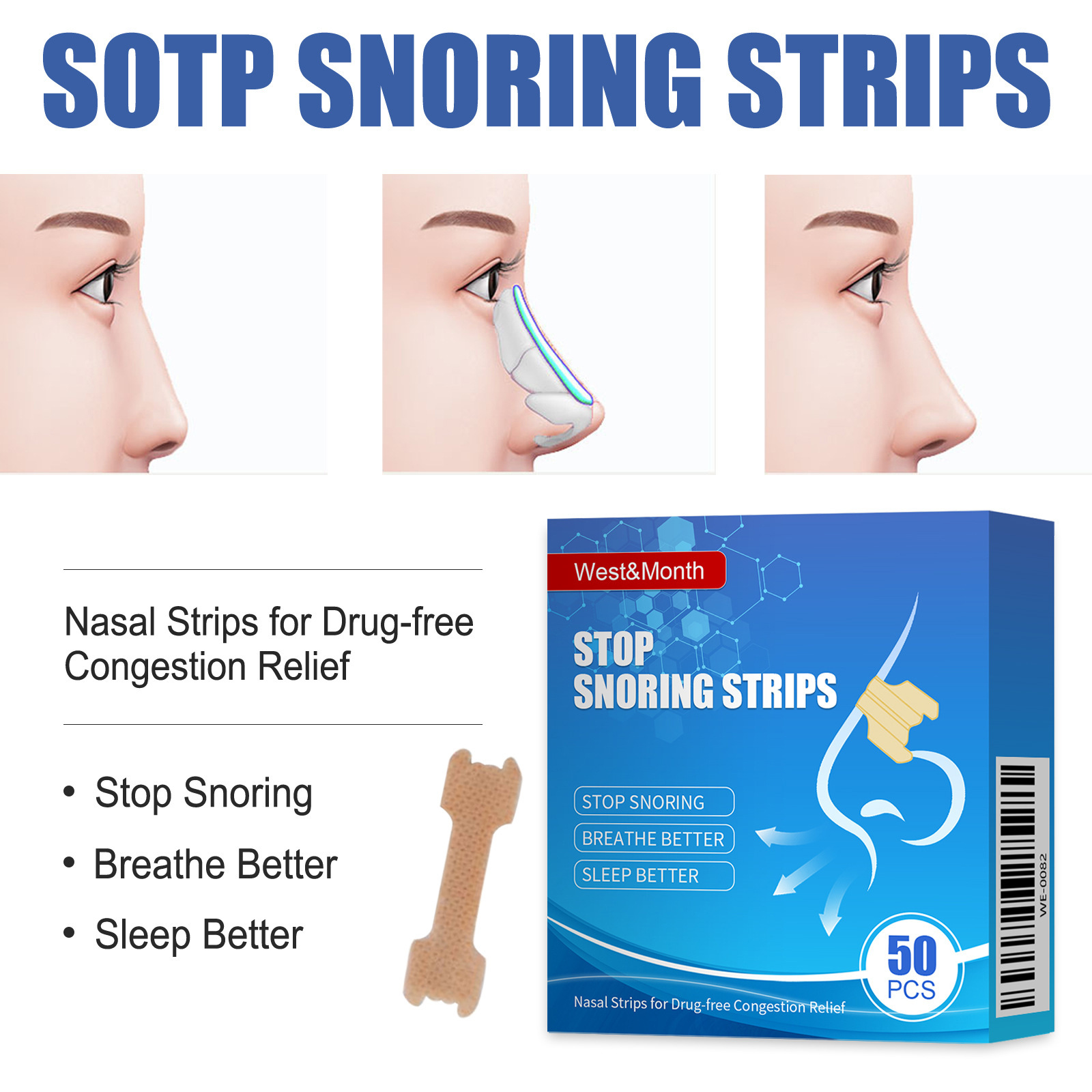 Adult Nasal Care Strips For Daily Nasal Cleansing Soothing Irritation And Hygiene Maintenance Comfortable Nose Care Patch