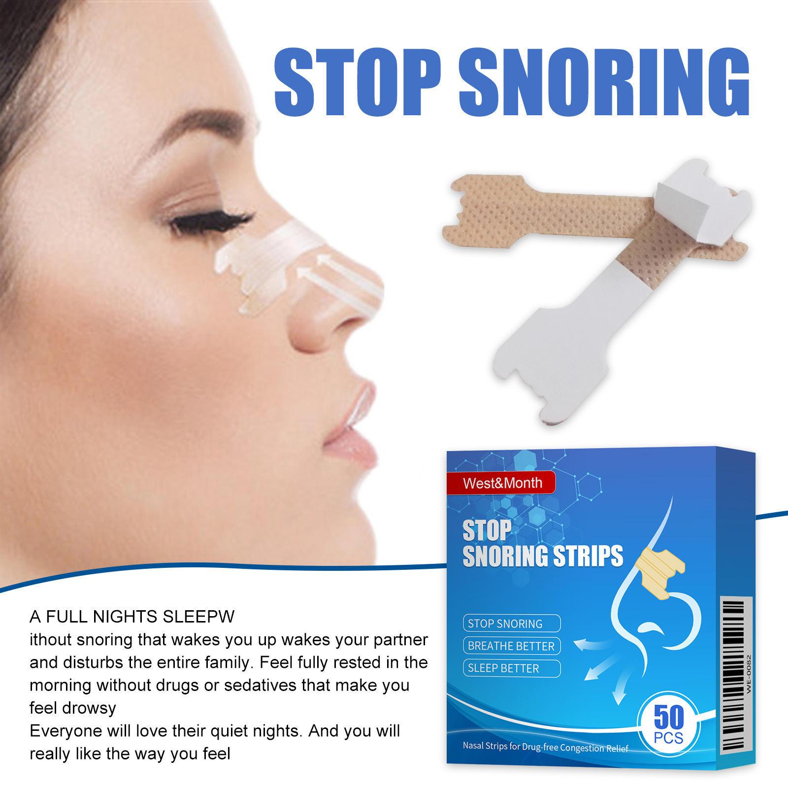 Adult Nasal Care Strips For Daily Nasal Cleansing Soothing Irritation And Hygiene Maintenance Comfortable Nose Care Patch