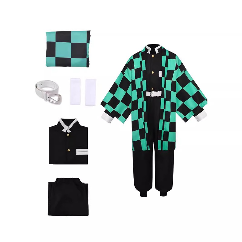 (140) Cosplay Costumes For Demon Slayer Tanjiro Kamado Nezuko Kamado Zenitsu Agatsuma Giyuu Tomioka Halloween Outfits