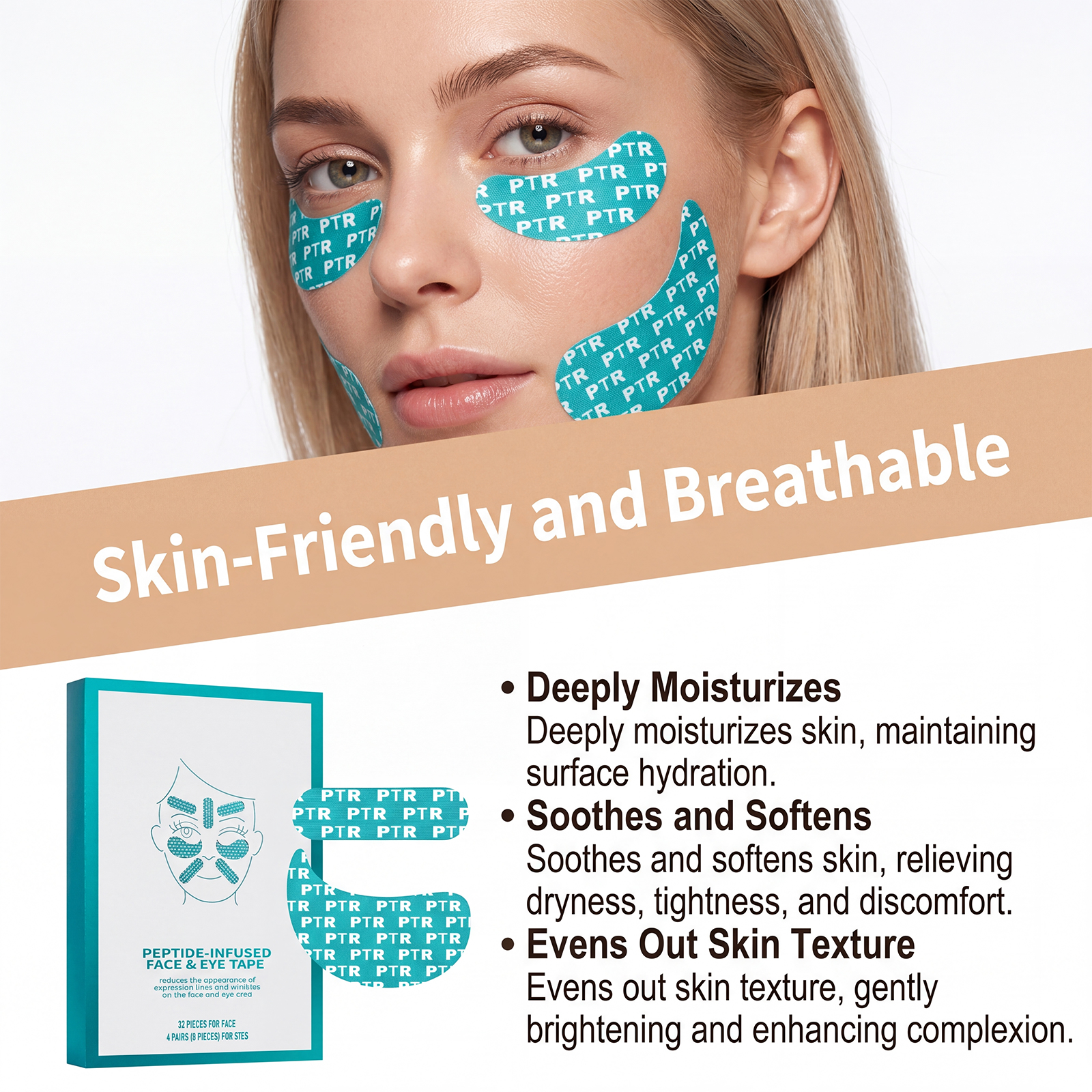 Facial Care Patch Soft LockWater Thin Comfort SkinAdhere Breath Easy NoWash Daily Skin Care Mask