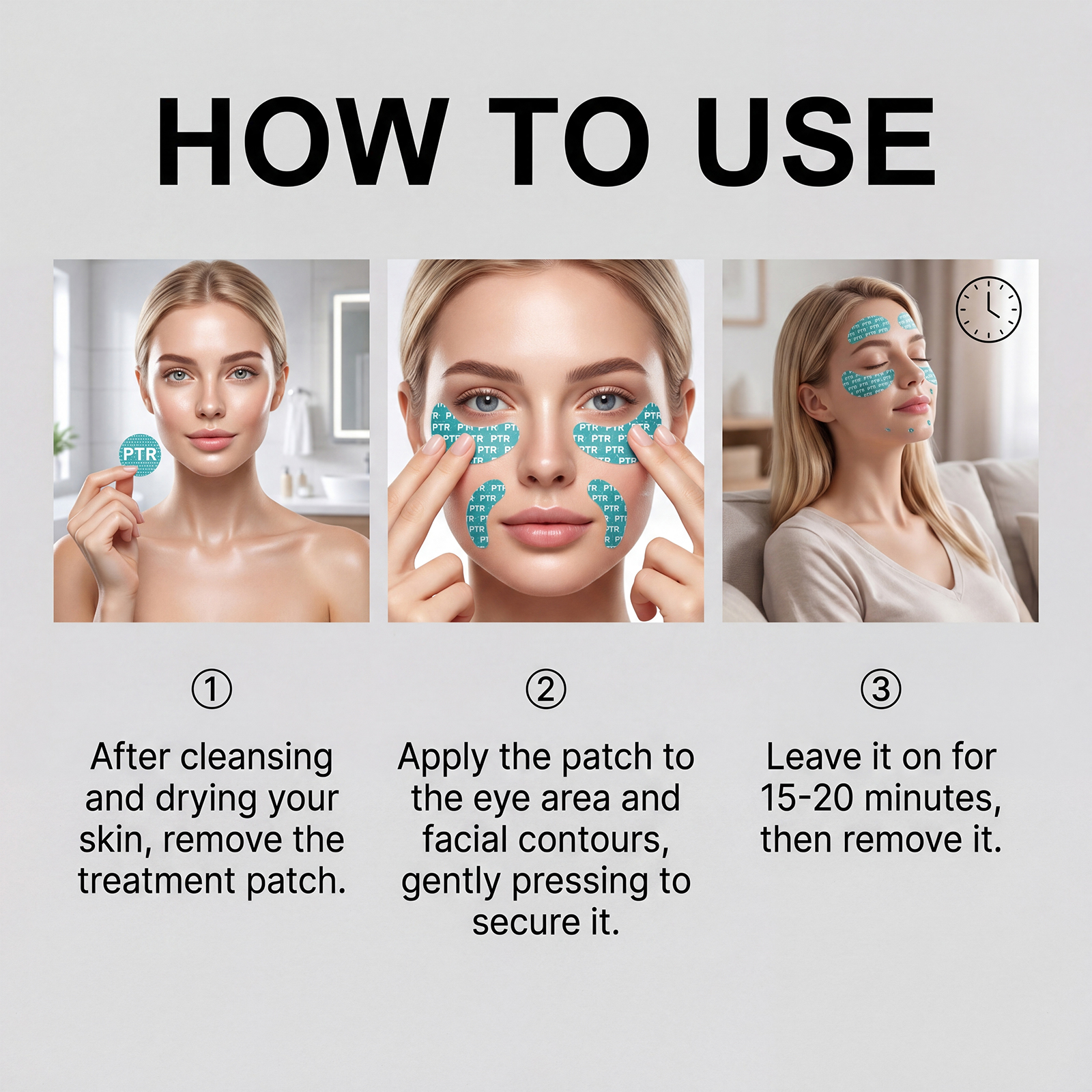 Facial Care Patch Soft LockWater Thin Comfort SkinAdhere Breath Easy NoWash Daily Skin Care Mask