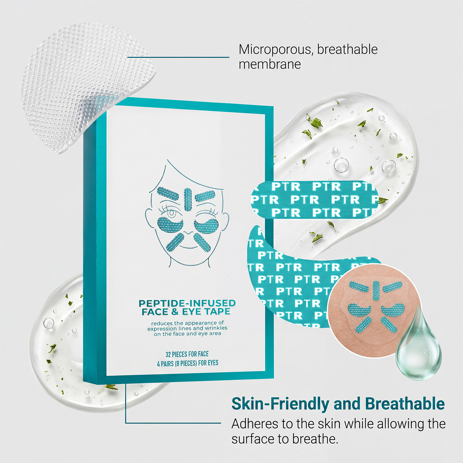 Facial Care Patch Soft LockWater Thin Comfort SkinAdhere Breath Easy NoWash Daily Skin Care Mask