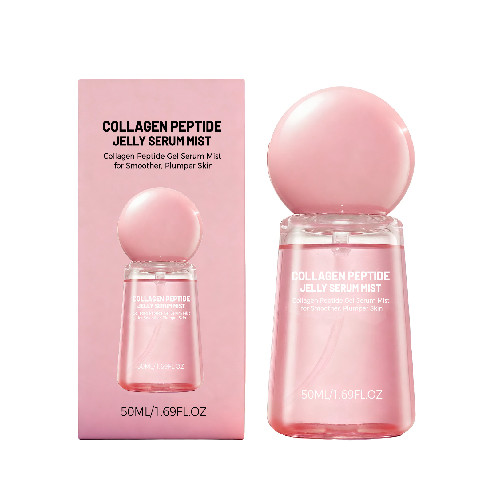 Collagen Peptide Jelly Essence Spray Smooth Soft Facial Skin Hydrating Moisturizing Delicate Nourishing Care Liquid