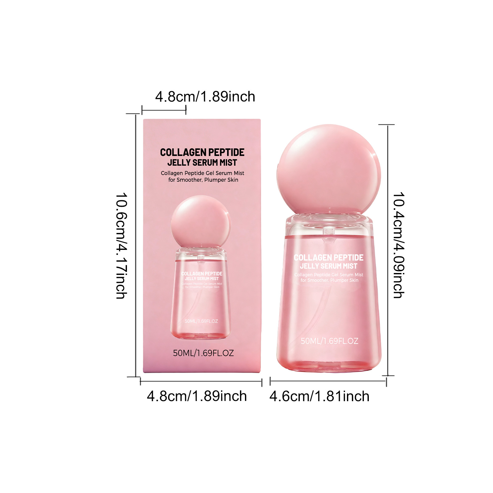 Collagen Peptide Jelly Essence Spray Smooth Soft Facial Skin Hydrating Moisturizing Delicate Nourishing Care Liquid