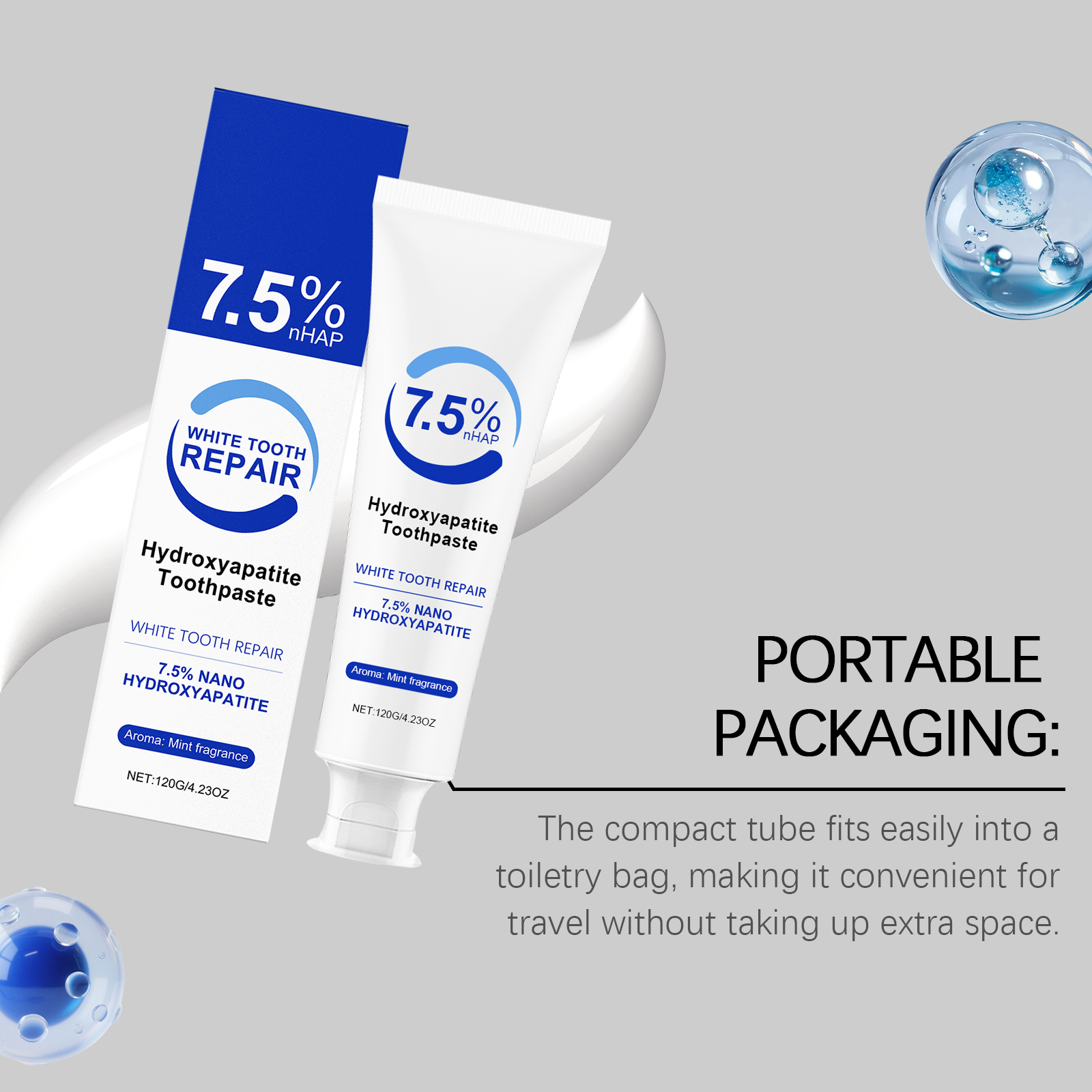 Mint Toothpaste Fresh Flavor Gentle Cleansing Comfortable Brushing Daily Oral Teeth Care Product For Regular Dental Maintenance
