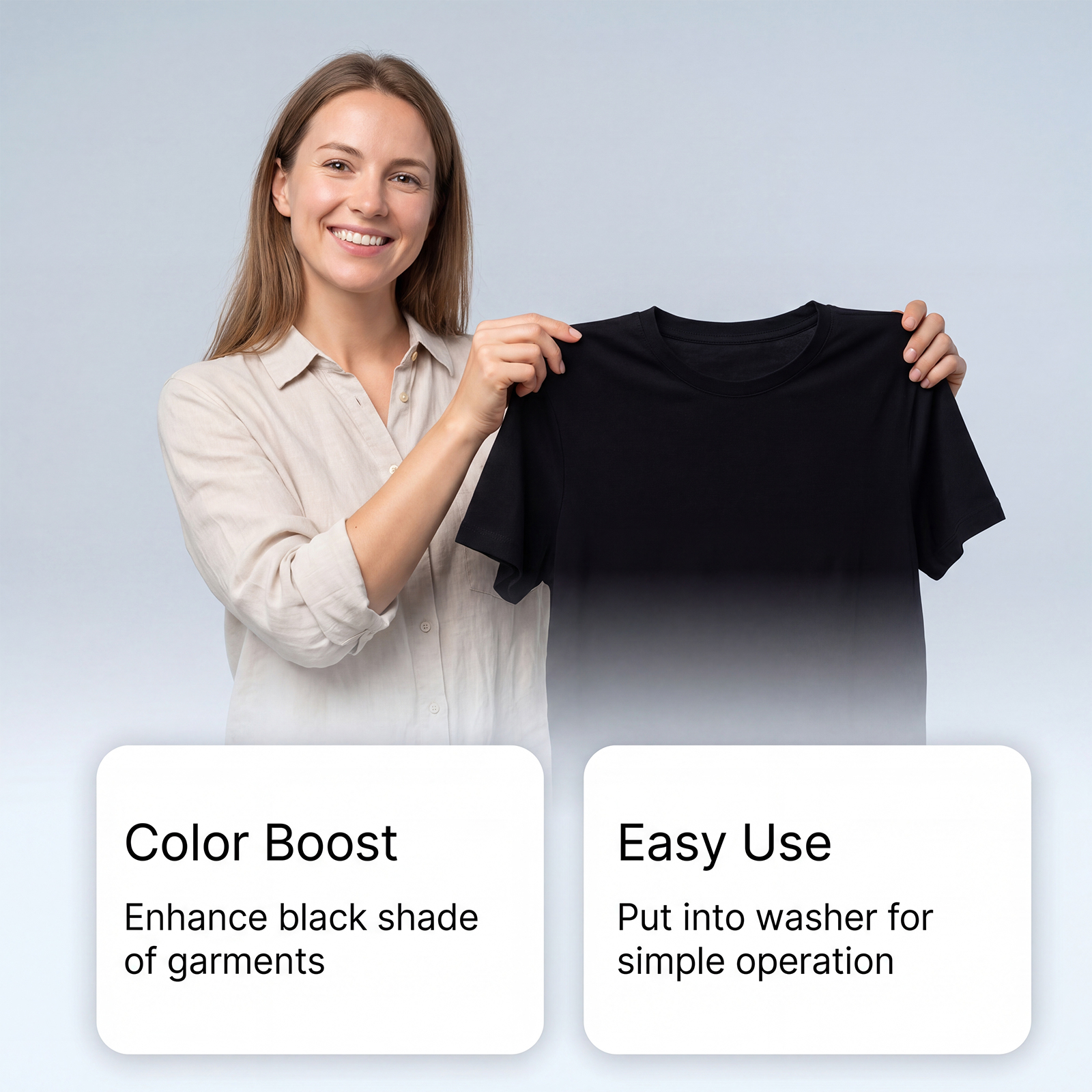 Clothes Darkening Sheets Daily Color Care Renew Mild Wash Lock Deep Shade Multiple Black Fabrics