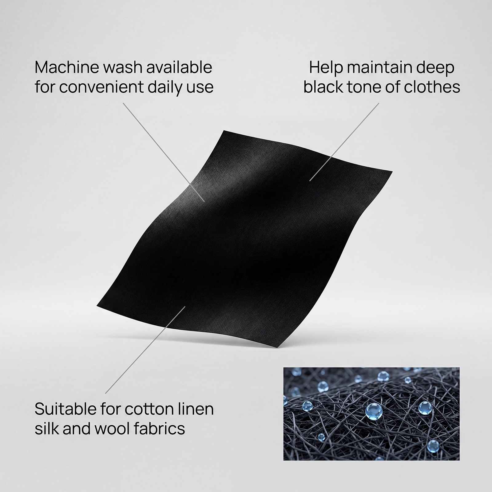 Clothes Darkening Sheets Daily Color Care Renew Mild Wash Lock Deep Shade Multiple Black Fabrics
