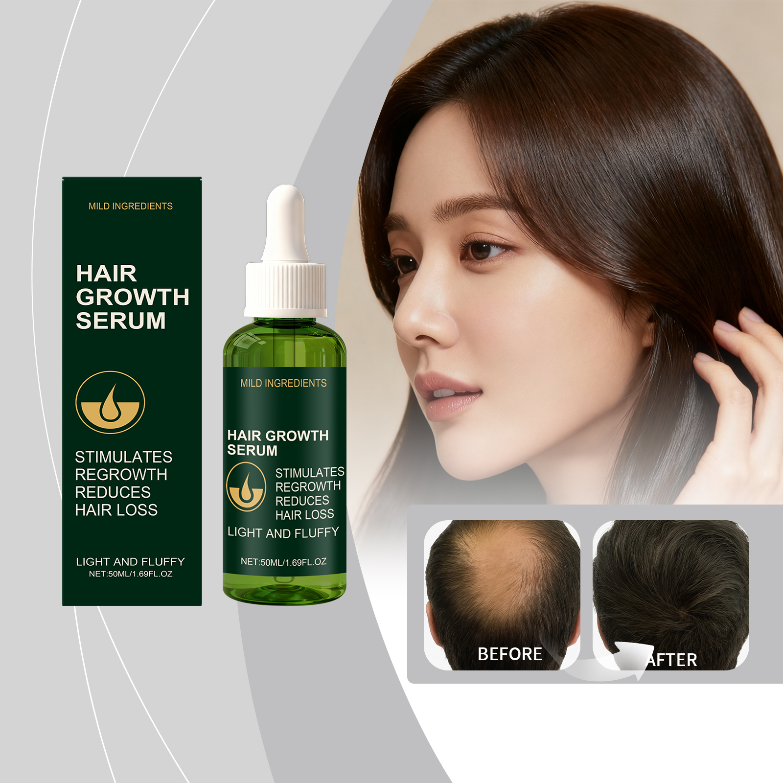 Hair Volumizing Essence Liquid For Thin Flat Dry Damaged Scalp And Daily Hair Care Treatment
