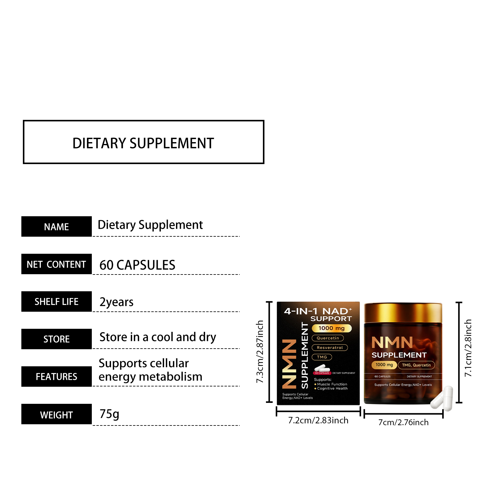 Body Supplement Capsules Mild Boost Physical Vitality Nurture Discomfort Daily Health Nutrient Supply For Human Body Care General Wellness Maintenance