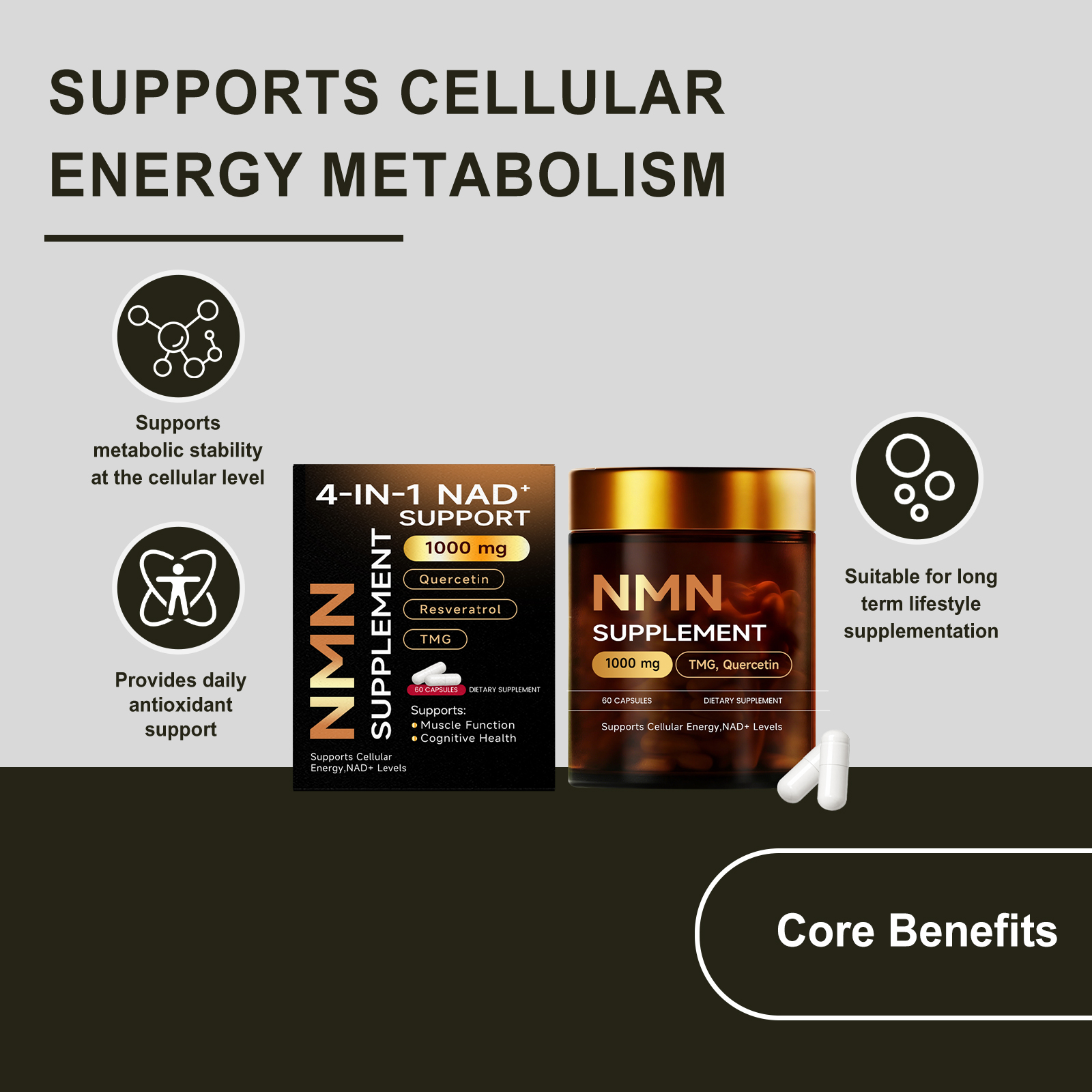 Body Supplement Capsules Mild Boost Physical Vitality Nurture Discomfort Daily Health Nutrient Supply For Human Body Care General Wellness Maintenance