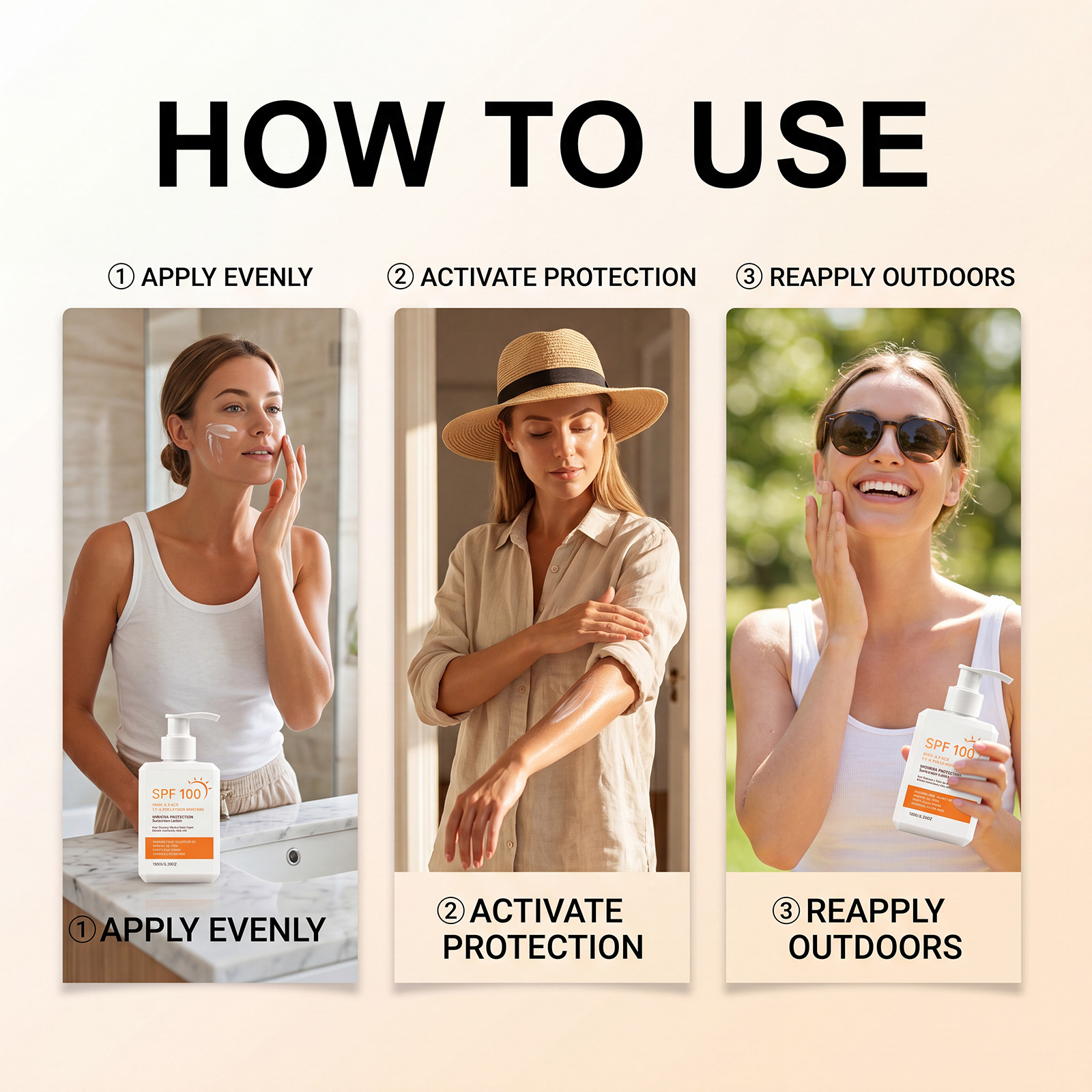 Refreshing Protection Lotion For Summer Outdoor Non Sticky Moisturizing Delicate Skin Face Body Care Gentle Smooth Hydrating Lightweight