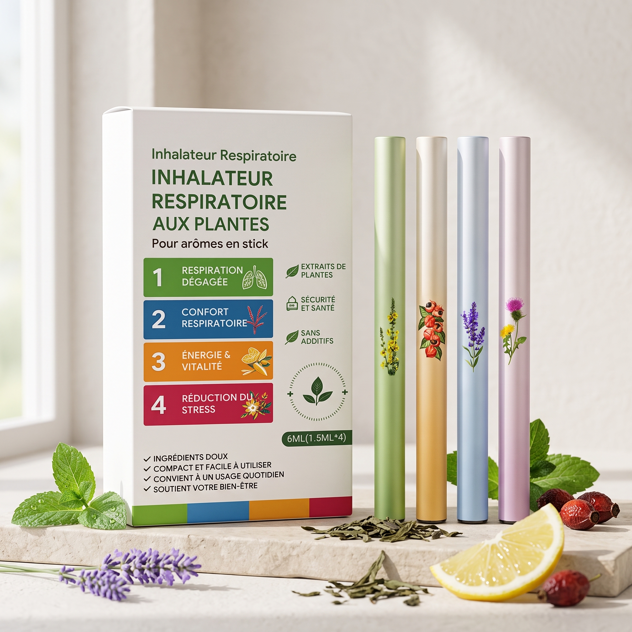 Nose Inhaler Stick Mild Ingredients Protect Nasal Tract Comfort Fresh Smooth Daily Portable Body Care Rod Gentle Skin Maintain Breathing