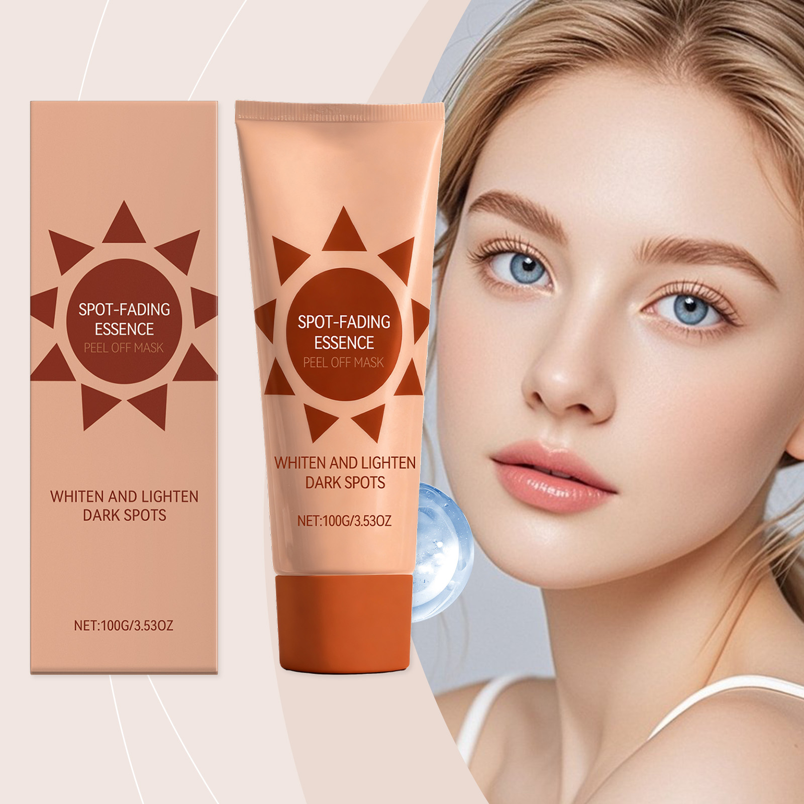 Spot Fading Brightening Peel Off Facial Mask For Daily Facial Skin Lightening Care Treatment