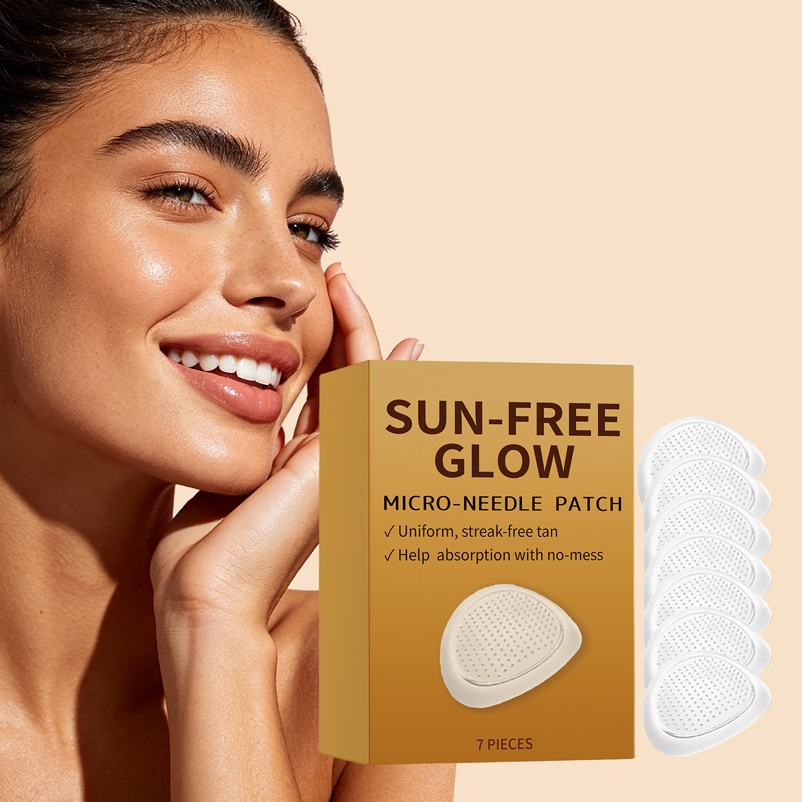 Skin Tanning Patch No Sun Needed Bronzed Natural Tone Moisturizing Care For Summer Body Skin