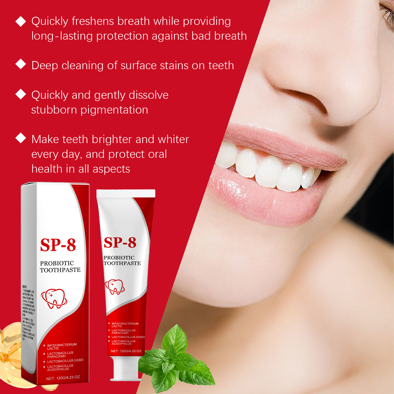 Daily Mild Cleaning Stain Yellow Odor Fresh Care Tooth For Teeth Oral Gentle Bright Remove Protect