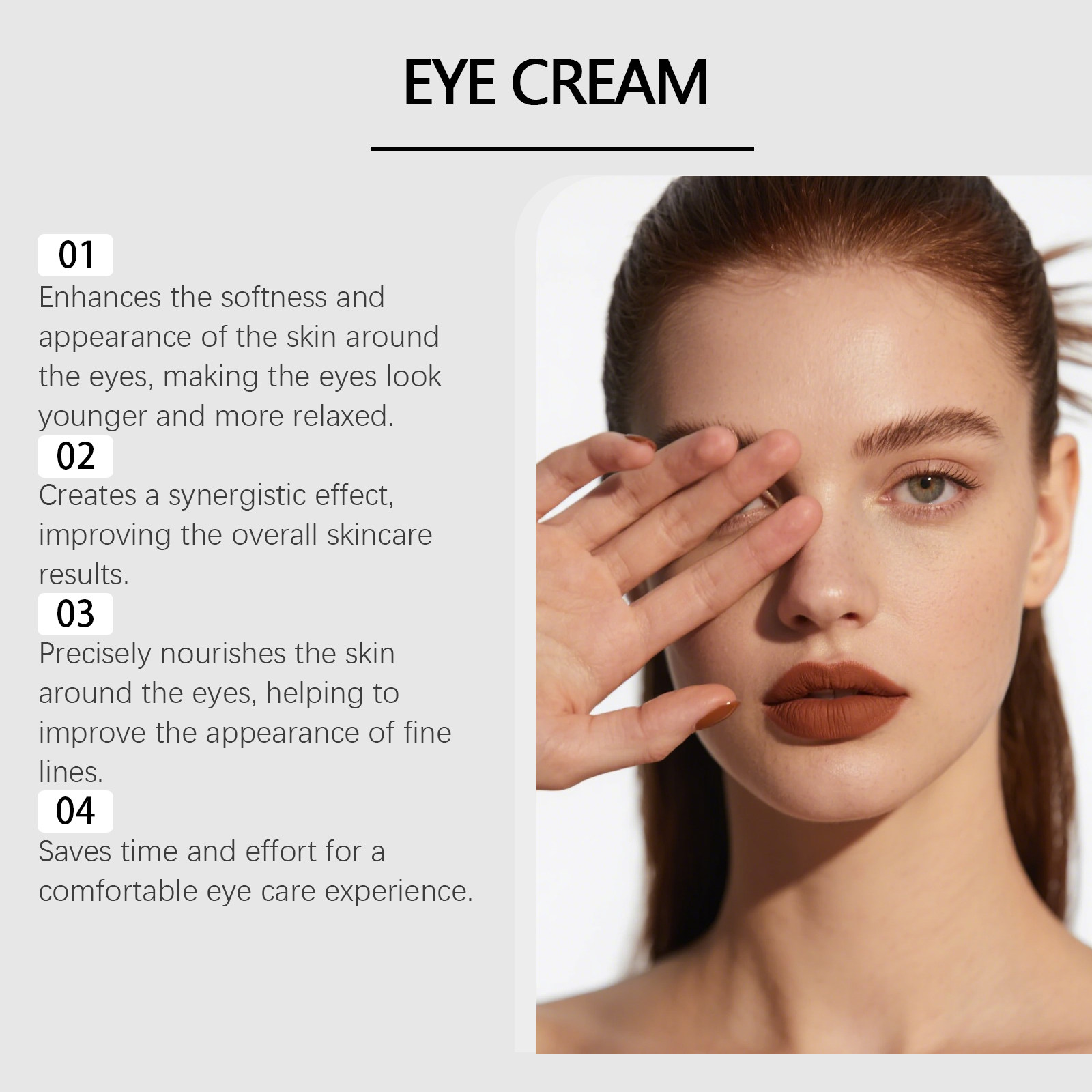 Nicotinamide Moisturizing Eye Cream Gentle Hydrating Elastic Nourishing Non Sticky Portable Relieve Eye Sagging