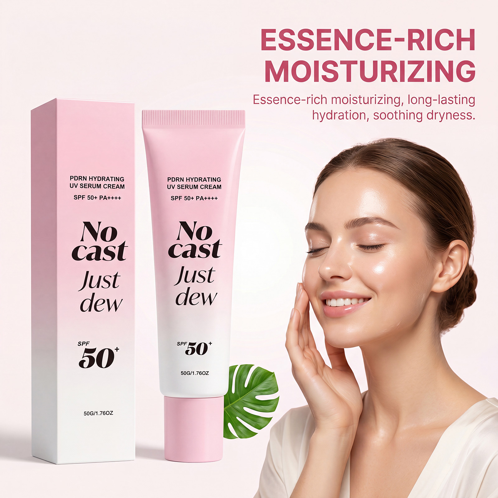 Moisturizing Essence Protection Cream Hydrous Texture Non Whitening Refreshing Fitting Skin Summer Ultraviolet Double Protection