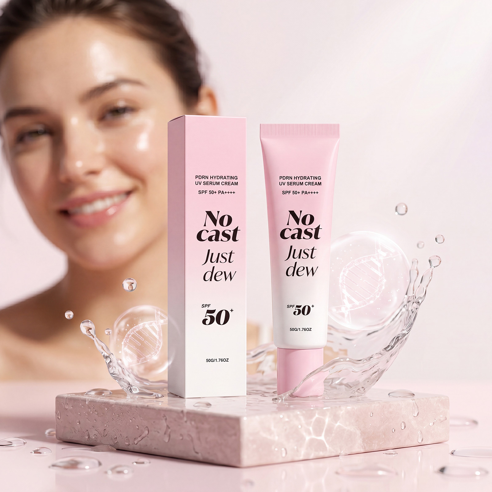 Moisturizing Essence Protection Cream Hydrous Texture Non Whitening Refreshing Fitting Skin Summer Ultraviolet Double Protection