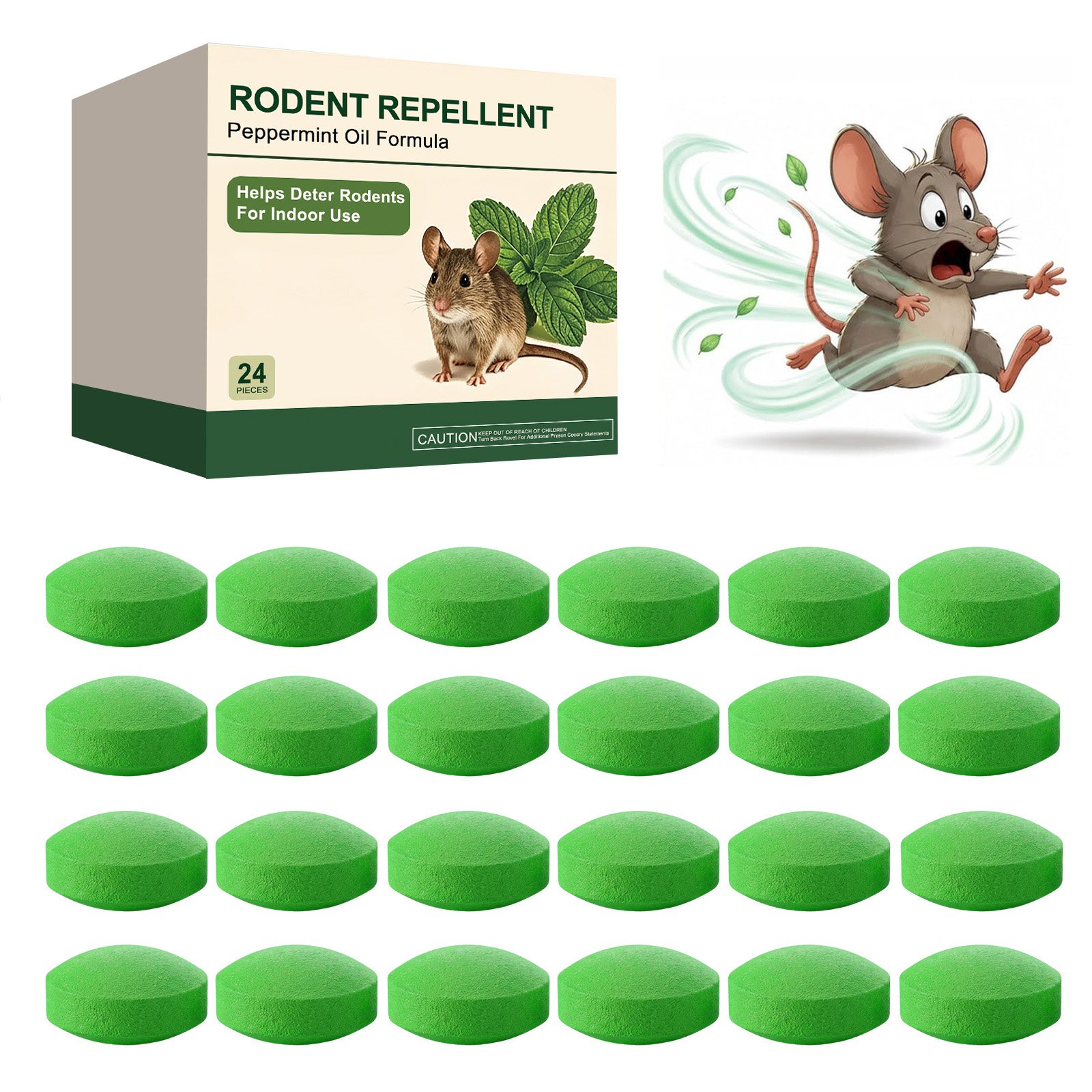 Rat Repellent Pills Daily Household Anti Rat Anti Gnaw Anti Furniture Damage Indoor Outdoor Universal Mild Ingredients Portable Pills
