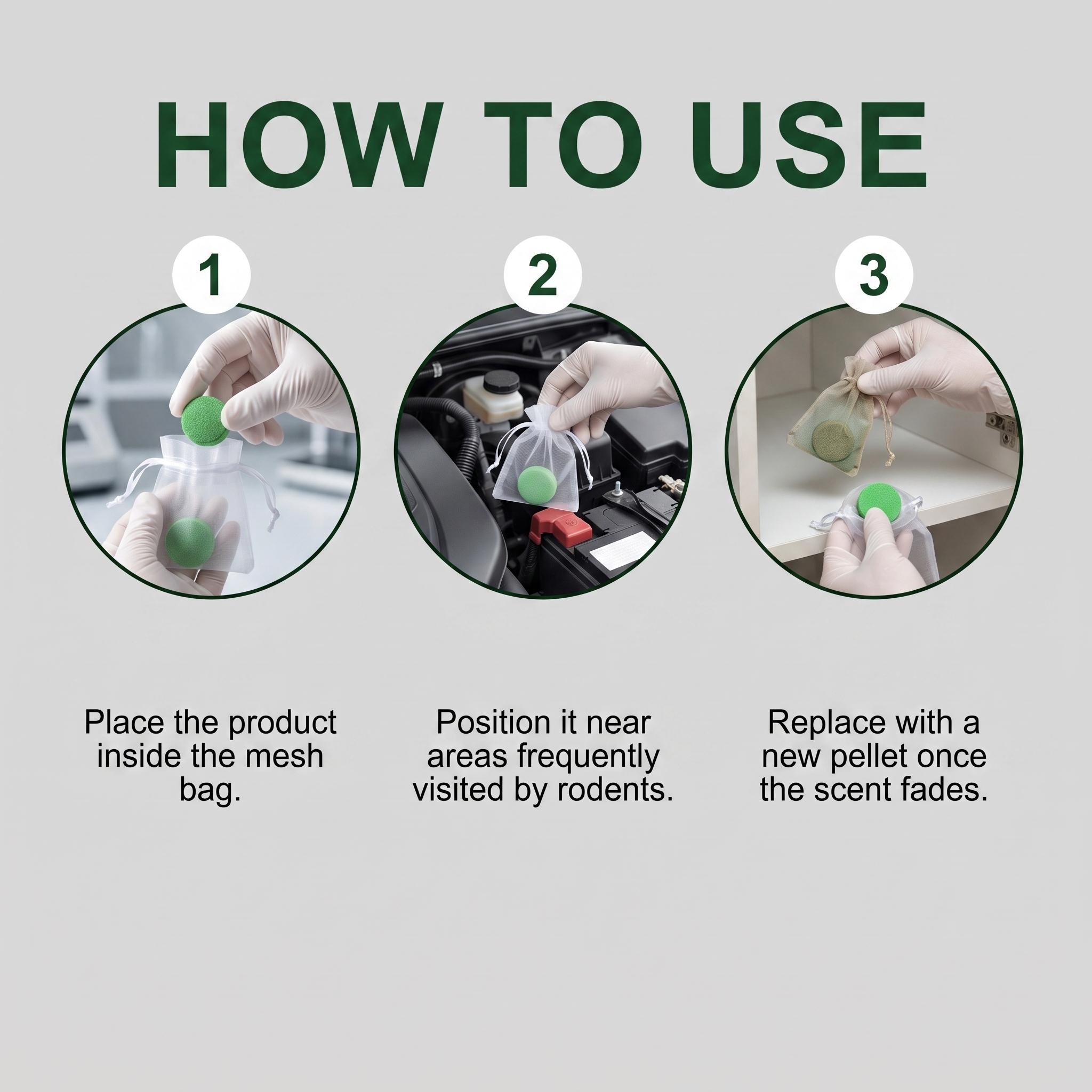 Rat Repellent Pills Daily Household Anti Rat Anti Gnaw Anti Furniture Damage Indoor Outdoor Universal Mild Ingredients Portable Pills