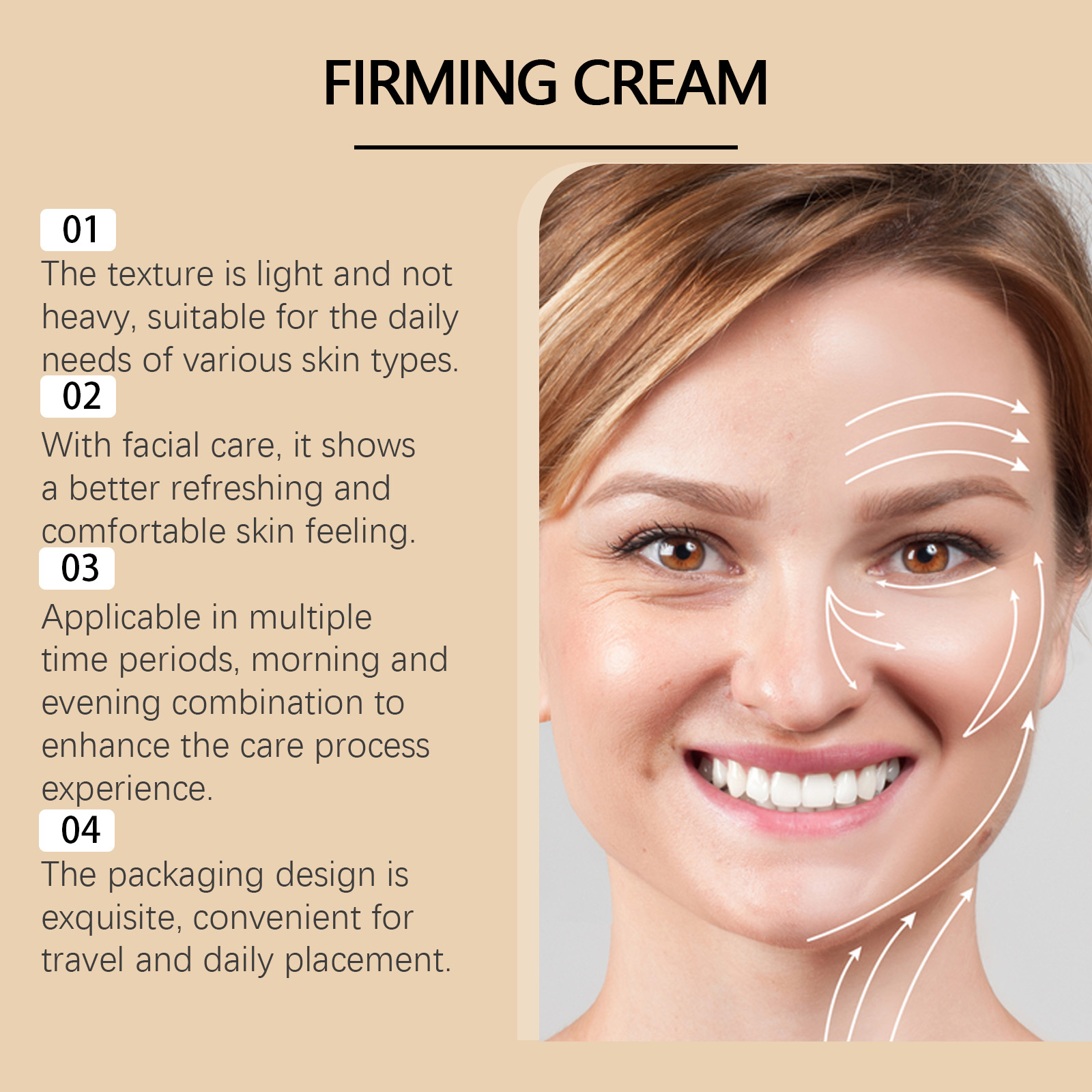 Facial Cream Mild Nourishing Delicate Soft Skin Care Bright Moist Refreshing Daily Face Use