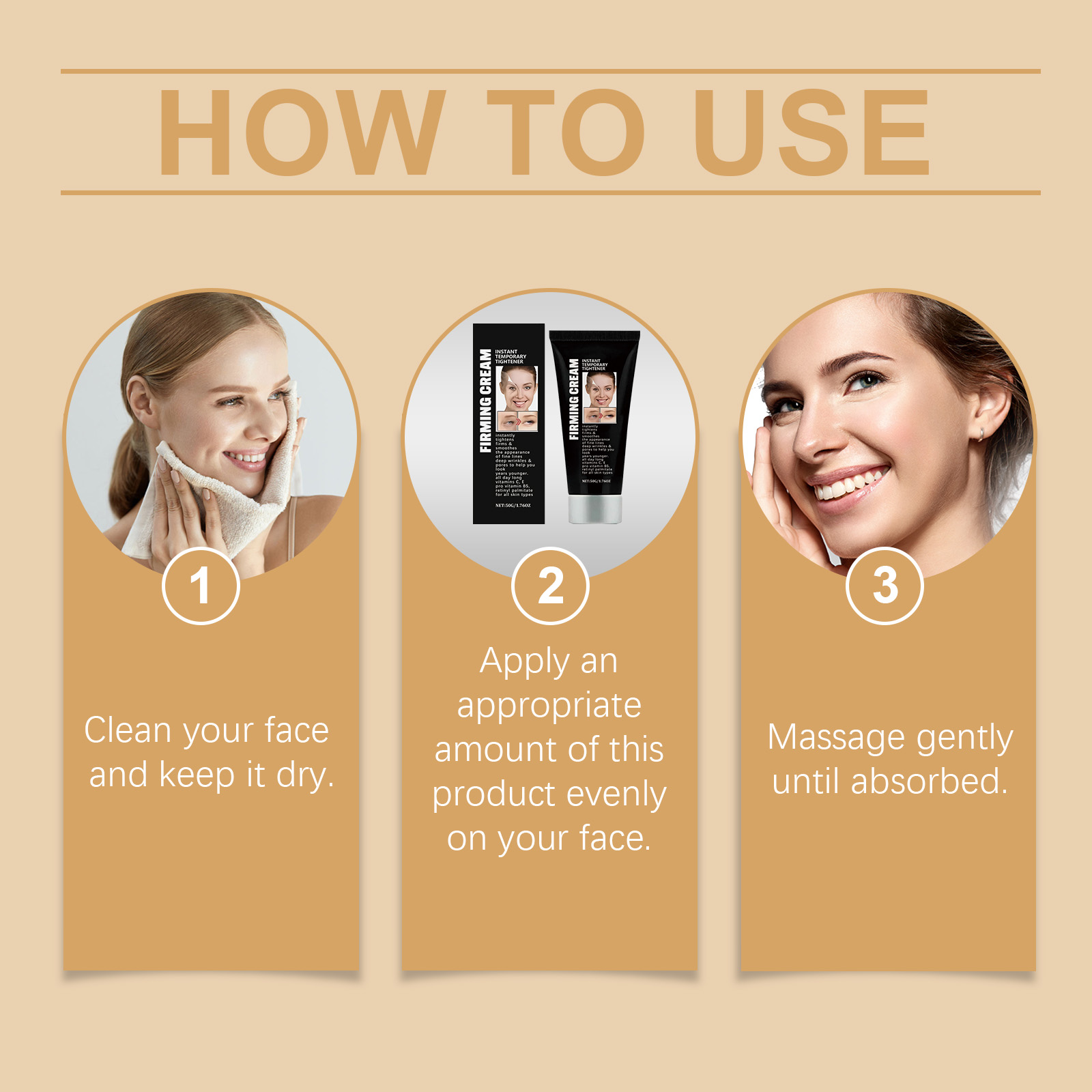 Facial Cream Mild Nourishing Delicate Soft Skin Care Bright Moist Refreshing Daily Face Use
