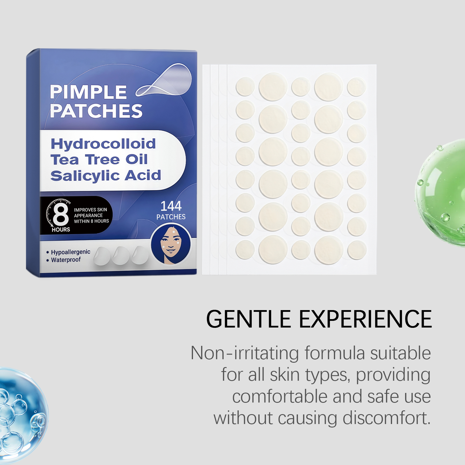 Acne Patch Hydrocolloid Material Skin Friendly Invisible Breathable Facial Acne Concealer Sticker