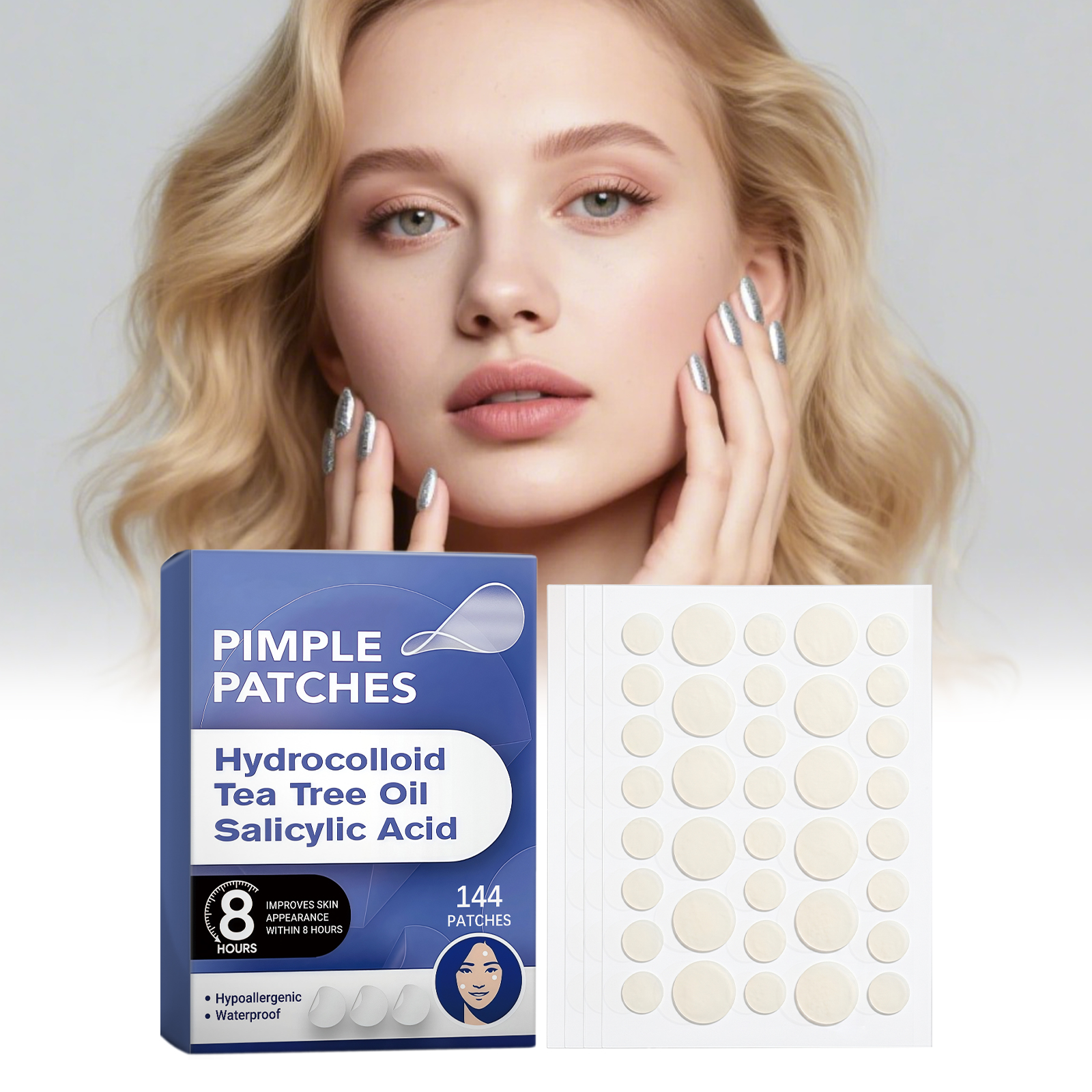 Acne Patch Hydrocolloid Material Skin Friendly Invisible Breathable Facial Acne Concealer Sticker
