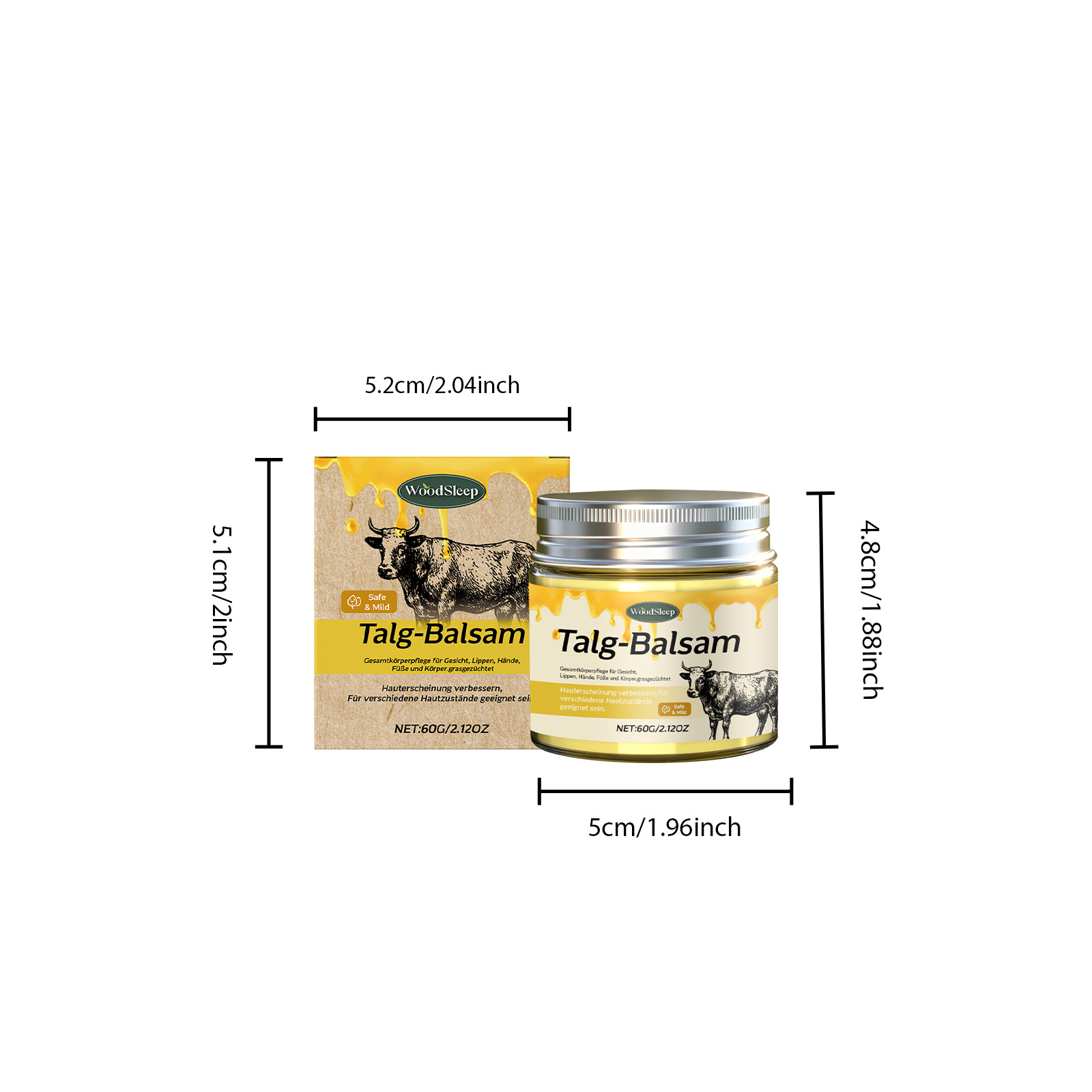 Tallow Moisturizing Nourishing Cream Refreshing Nourishes Body Skin Non Sticky Daily Apply Cream