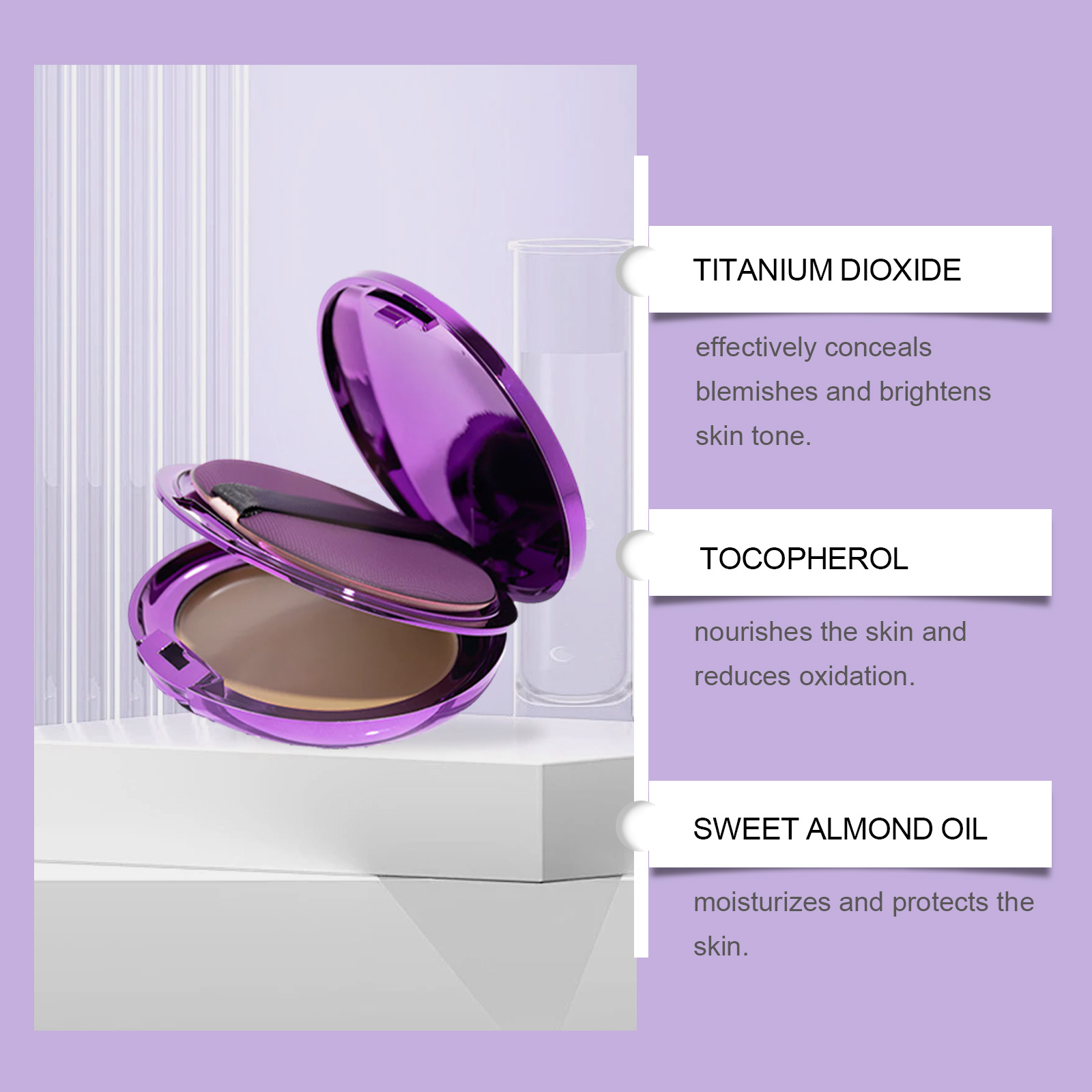 (Dark Skin) Concealer Palette Daily Care Lightweight Fit Moisturizing Nourish Skin Sheer Concealer Plate