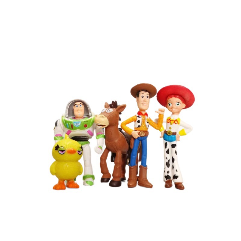 7PCS PIXAR ATOY STORY 4 WOODY JESSIE BUZZ FORKY ACTION FIGURE KID TOY