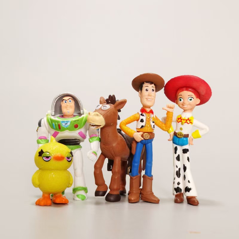 7PCS PIXAR ATOY STORY 4 WOODY JESSIE BUZZ FORKY ACTION FIGURE KID TOY
