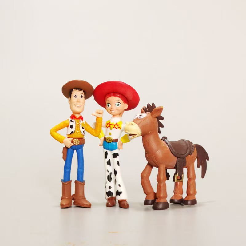7PCS PIXAR ATOY STORY 4 WOODY JESSIE BUZZ FORKY ACTION FIGURE KID TOY