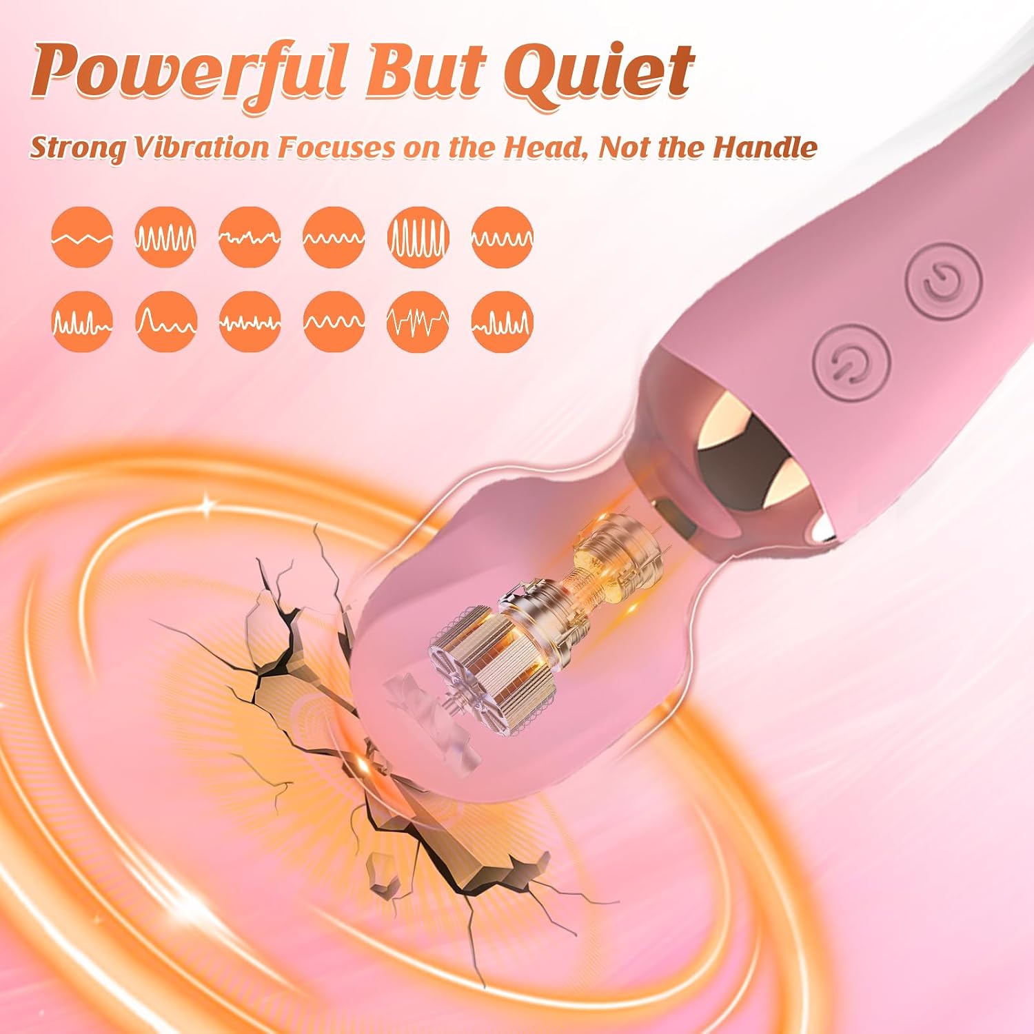 Dual-Ended Wand Vibrator Sex Toys for Woman Dildo Vibrator Frequency Magic Wand Vibabrator with G Spot Anal Vibrating Tail for Women Vibrators for Couples