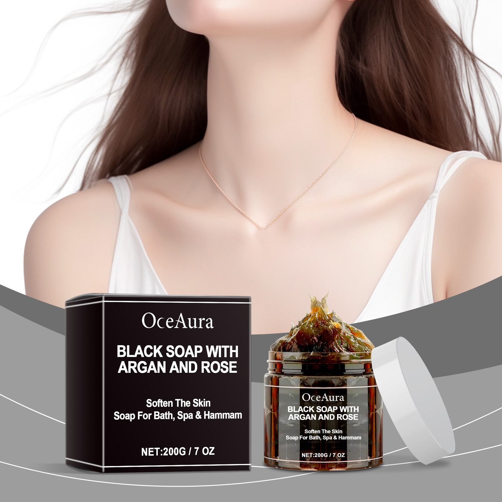 Body Deep Cleansing Soap Moisturizing Odor Control Exfoliating For Smooth Skin Shaving Care Daily Bathing 200g
