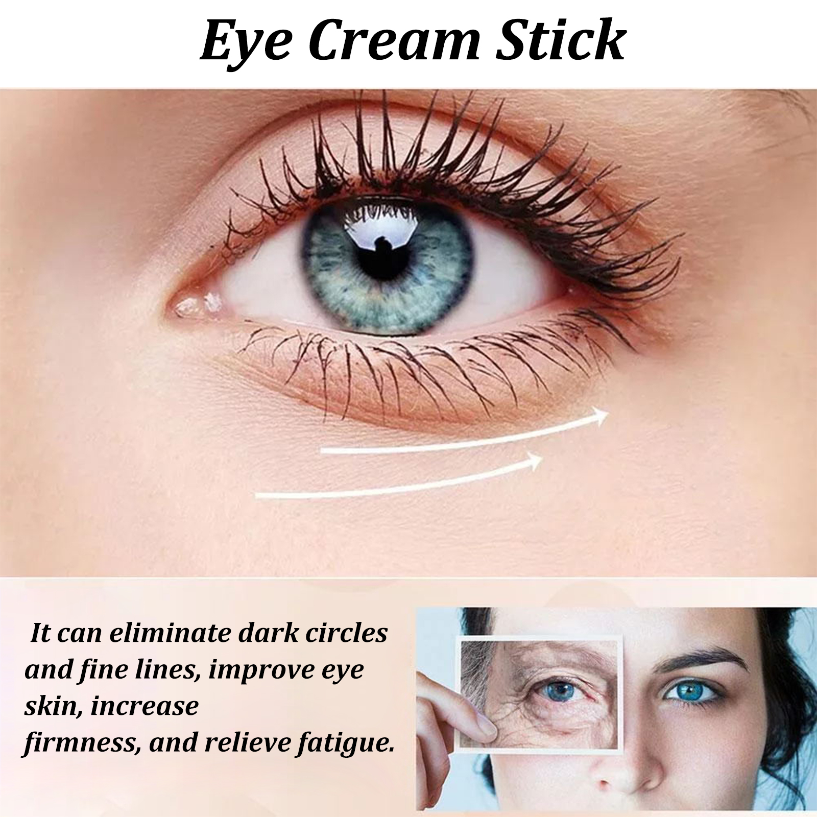 Anti Wrinkle Snail Eye Cream Stick Dark Circle Puffiness Fine Lines Moisturizing Firming Daily Eye Care