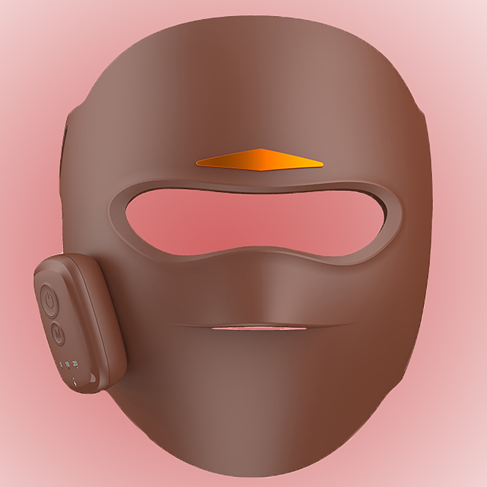 (Black) Red Light Therapy for Face LED Red Light Mask With Red Infrared Blue Orange Light Face Mask Rechargeable Timer for Home Use