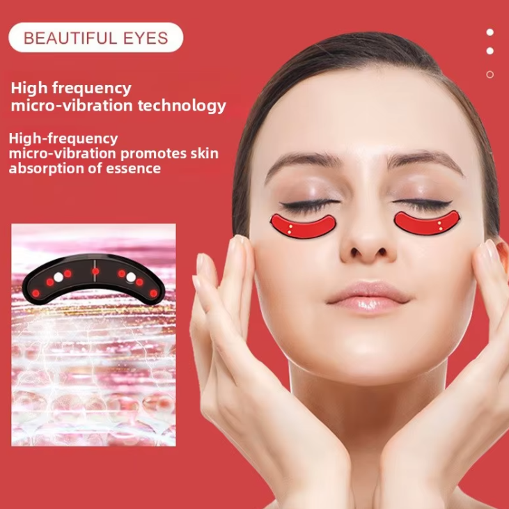 Eye Care Device Warm Compress Eye Treatment Device Red Light For Skin Absorption And Relaxation Anti-Fatigue Warm Beauty Instrument Portable Home Eye Massager 