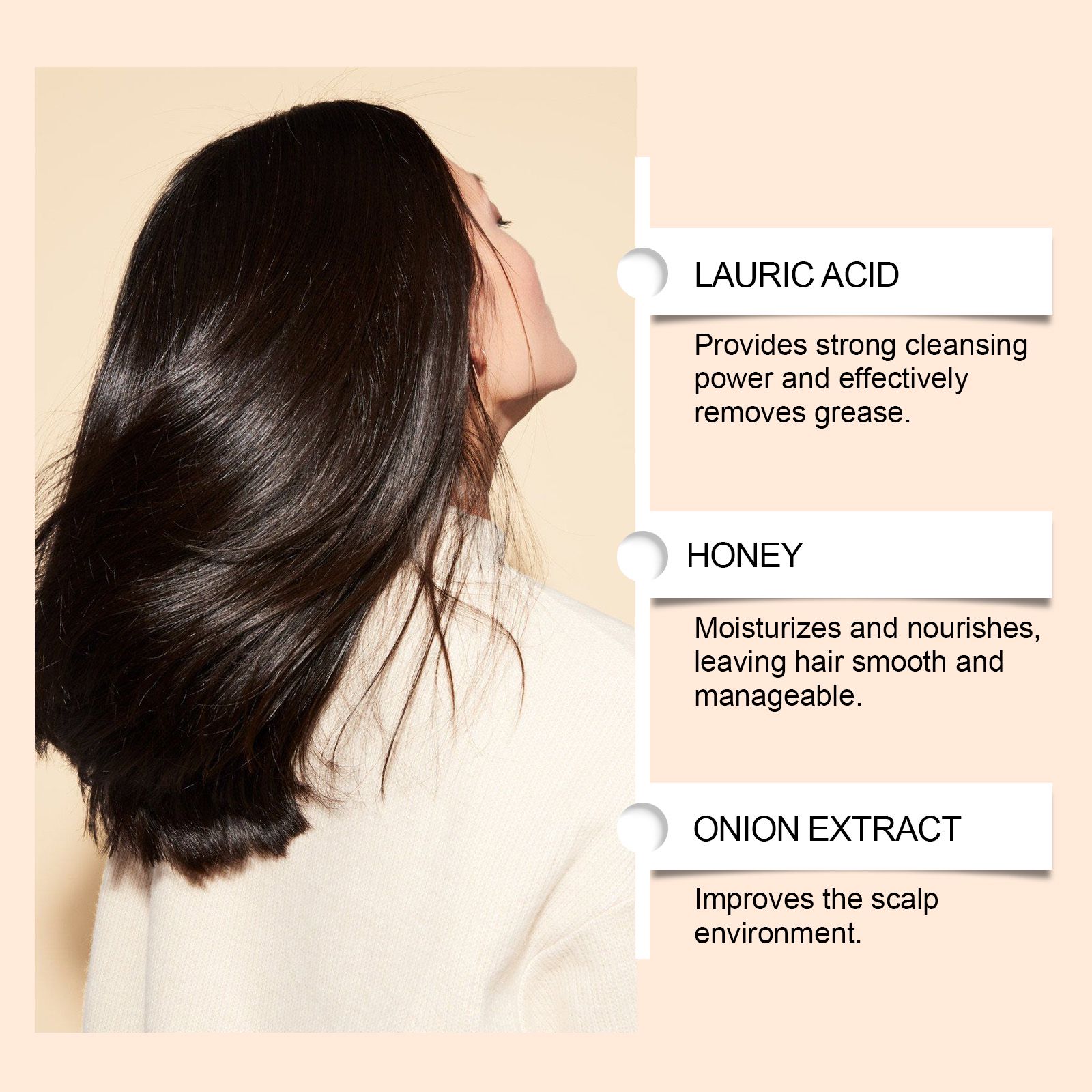Onion Biotin Shampoo Bar Gentle Cleansing Moisturizing For Fresh Scalp And Smooth Hair