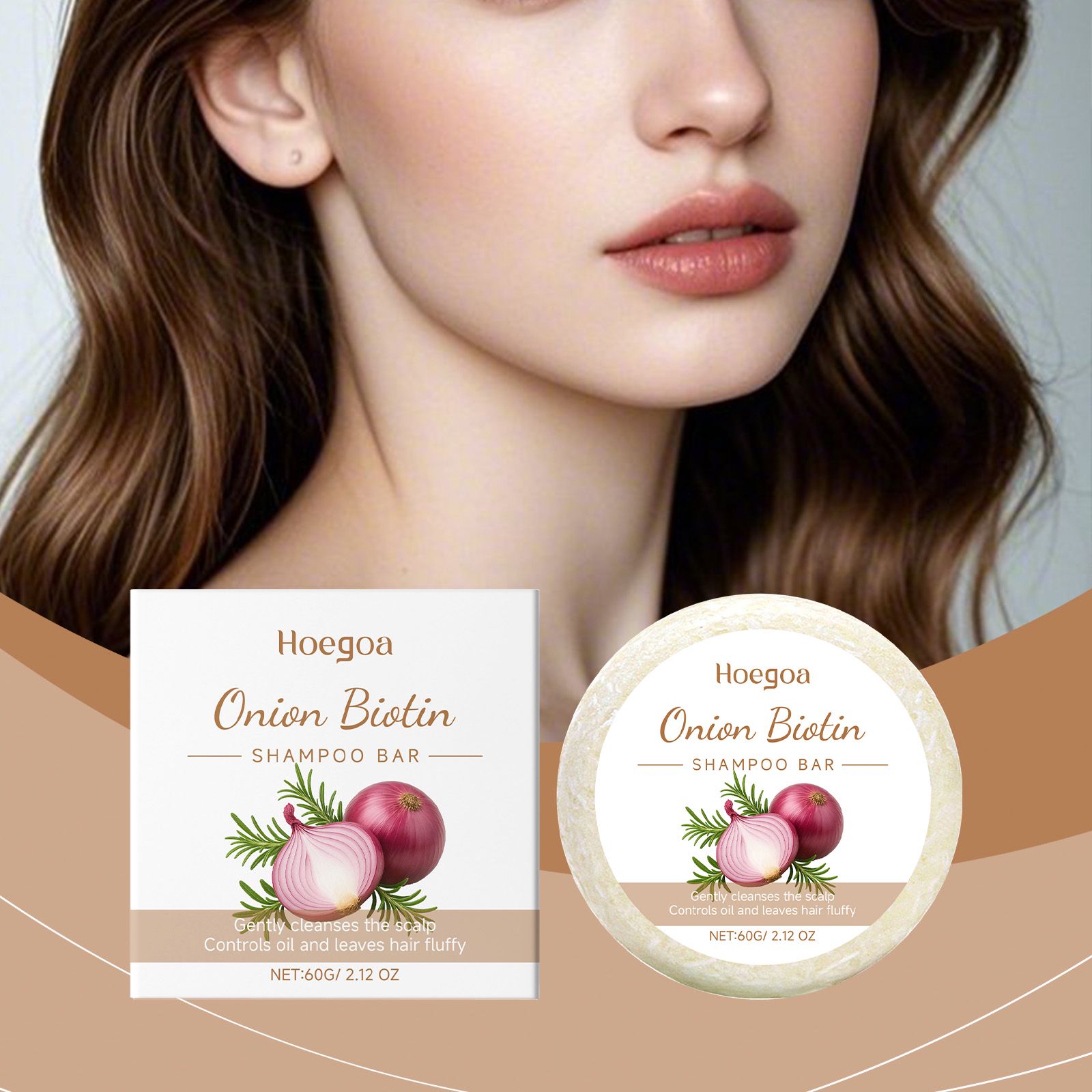 Onion Biotin Shampoo Bar Gentle Cleansing Moisturizing For Fresh Scalp And Smooth Hair