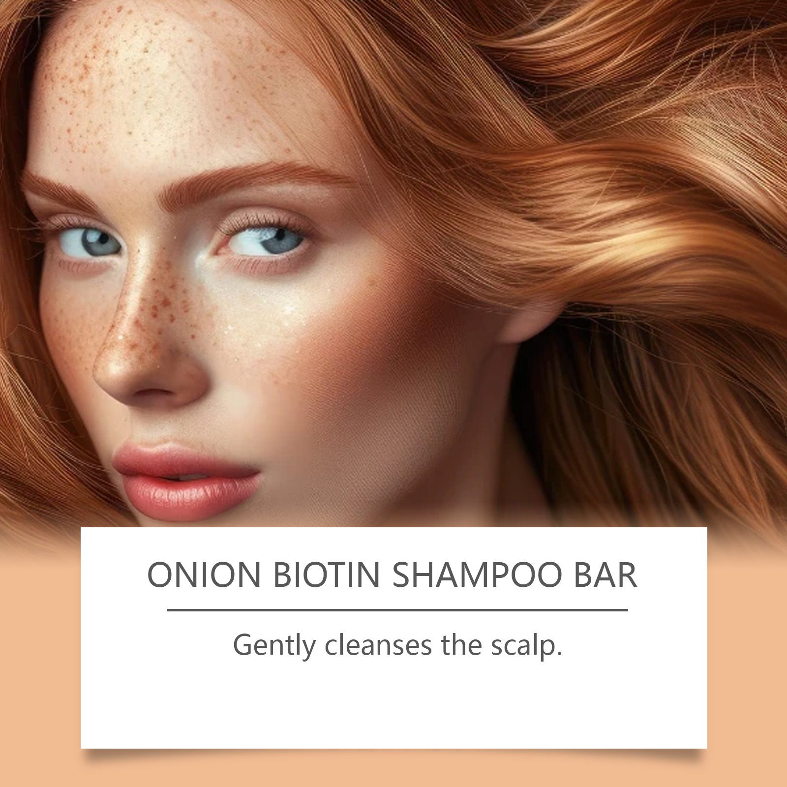 Onion Biotin Shampoo Bar Gentle Cleansing Moisturizing For Fresh Scalp And Smooth Hair