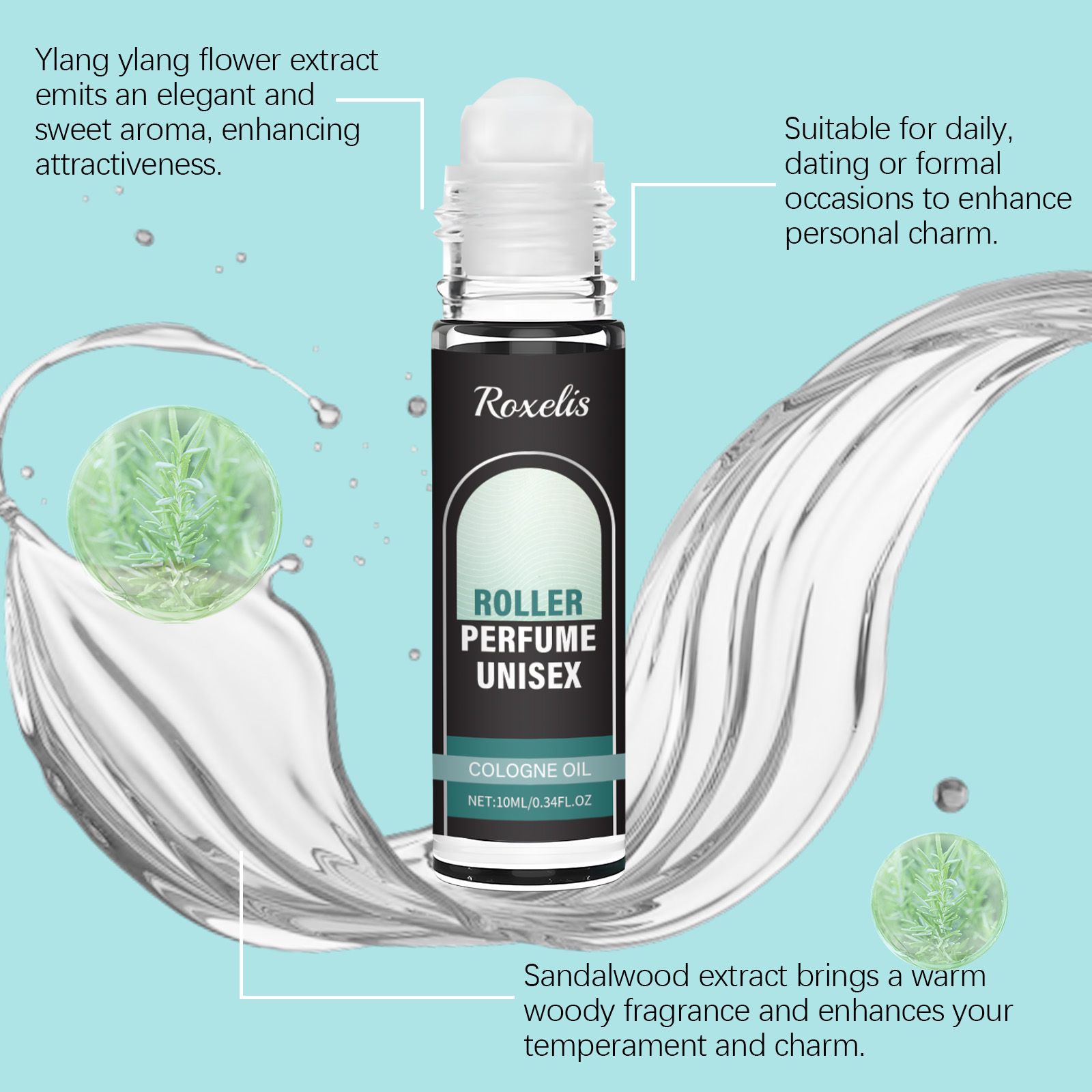 Charm Roll On Perfume Natural Long Lasting Pheromone Scent For Daily Wear And Dating