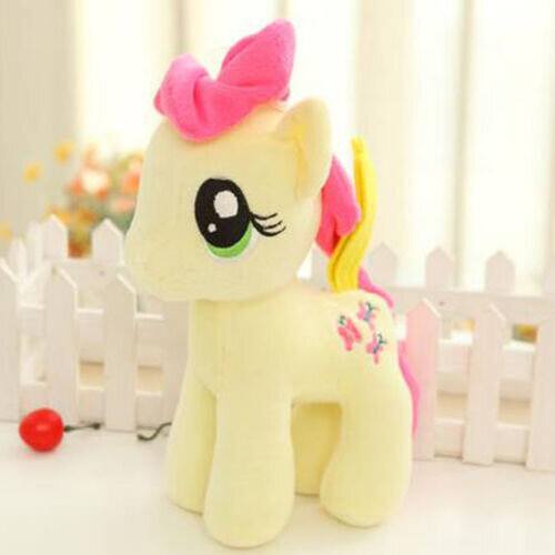 (Fluttershy) 25cm My Little Pony Large Stuffed Plush Soft Teddy Doll Toys Kids Birthday