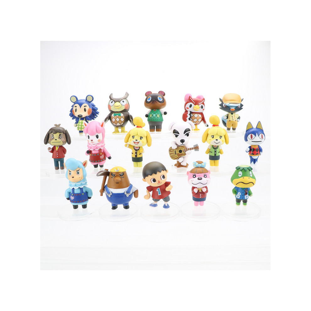16pcs/set Animal Crossing Figure Forest Friends Club PVC Toy Kids Gift