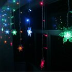 96 LED Snowflake Lights Christmas Fairy String Light Xmas Halloween Home Decor