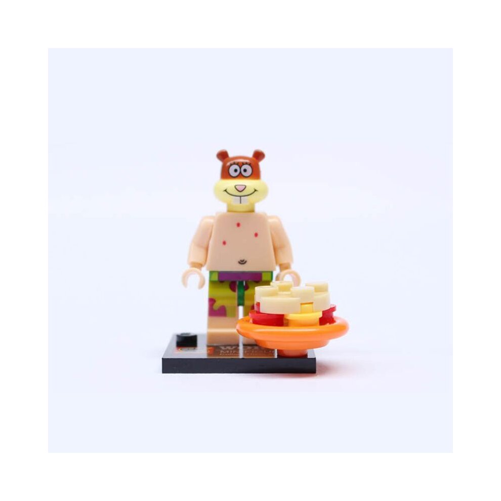 Spongebob Squarepants Minifigures Cartoon Action Figures Set Cake Toppers 8 Pieces Party Supplies Collectible Anime Movie Building Blocks Model Toys Fans Kids Boys Girls Gifts